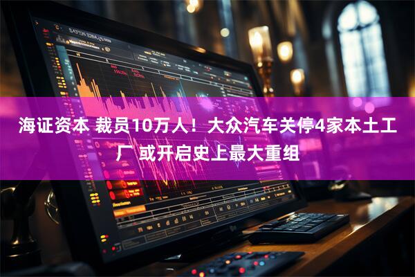 海证资本 裁员10万人！大众汽车关停4家本土工厂 或开启史上最大重组